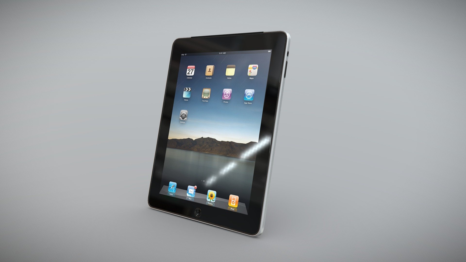 Apple iPad 16Gb tablet - Buy Royalty Free 3D model by 3DOverstock ...