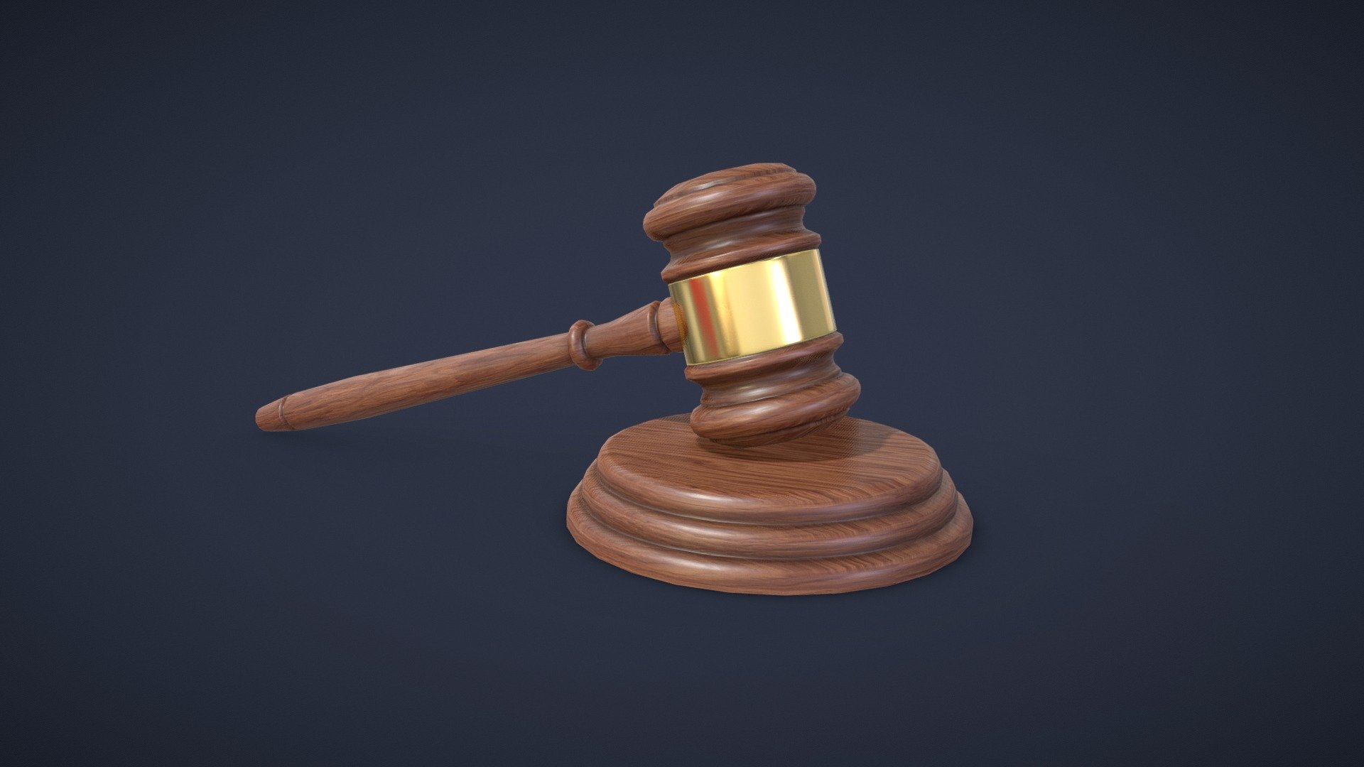 Wooden Judge's Gavel - Buy Royalty Free 3D model by Andrii Sedykh ...