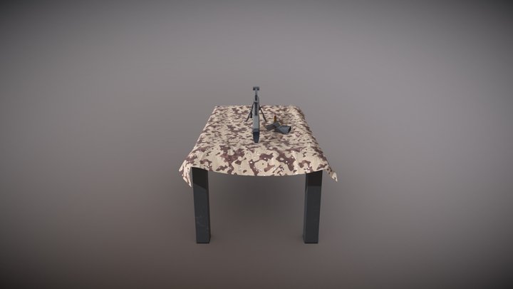 M82A1 Barrett 3D Model