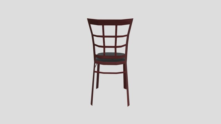Japanese Restaurant Chair 3D Model