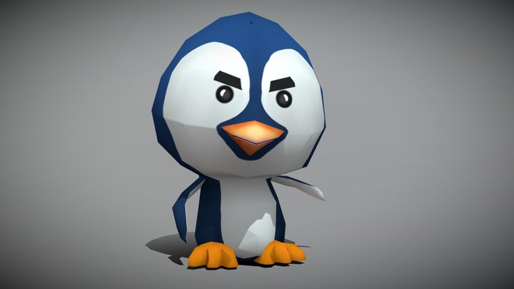 3DRT - Chibii - Eskimo - penguin 3D Model