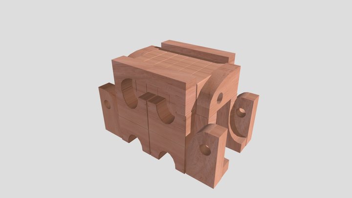 Unit Blocks Obj 3D Model