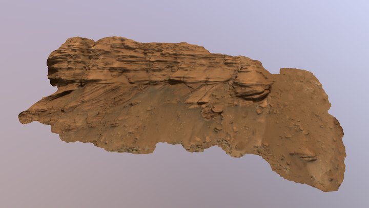 Kodiak Butte, Jezero crater (Mars) 3D Model