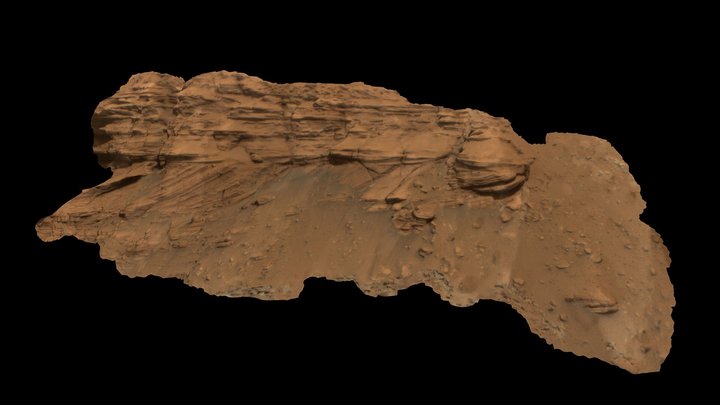 Kodiak Butte, Jezero crater (Mars) 3D Model