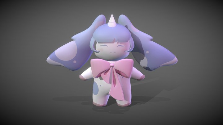 Friend's Original Character - Yuyu 3D Model