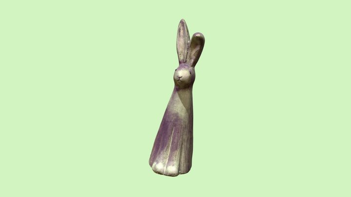 Rabbit Garden Ornament 3D Model