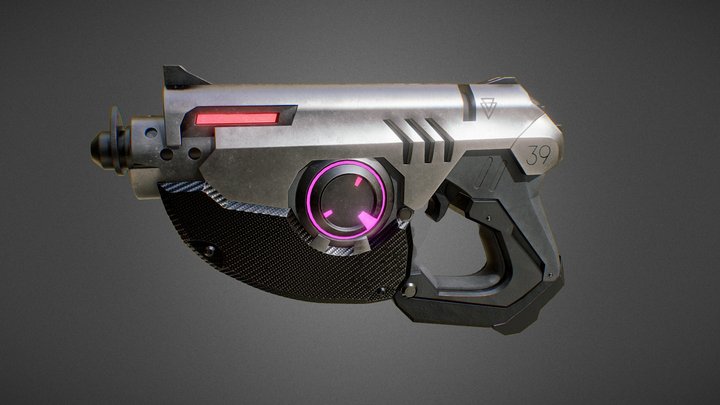 Tracer's Gun 3D Model