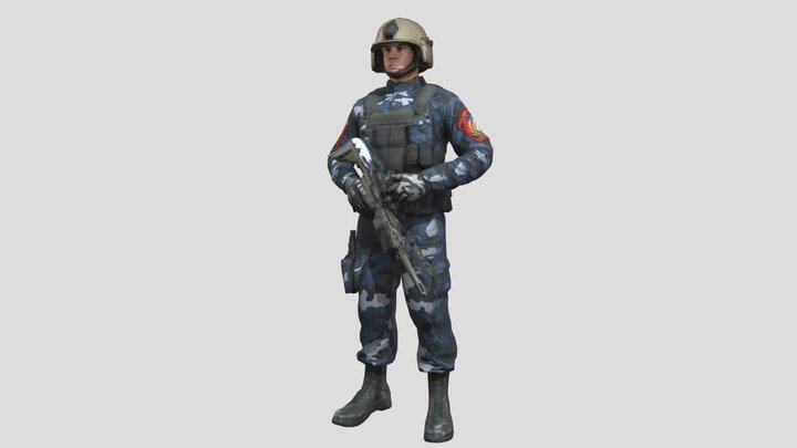 Victorian Empire Soldier 2 3D Model