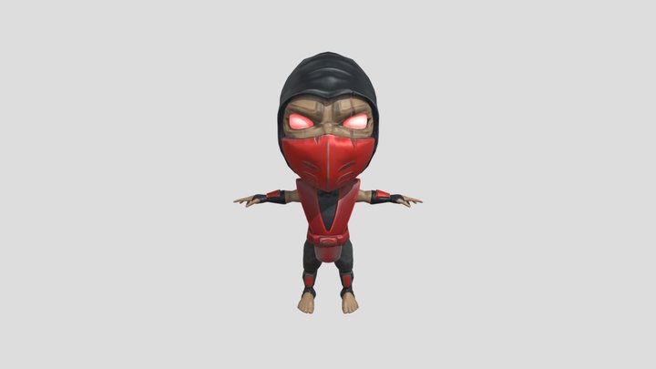 Red Ninja 3D Model
