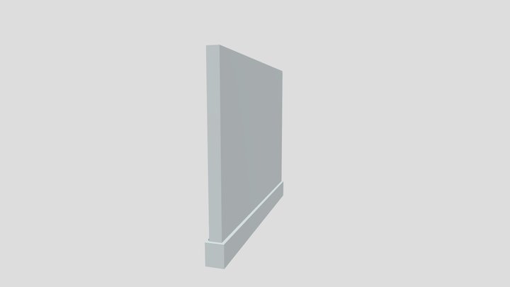 Pared Simple 4 3D Model