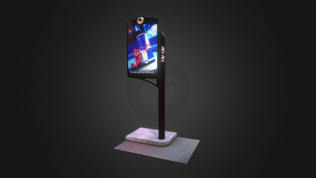 Ad All pave advertisement concept 3D Model