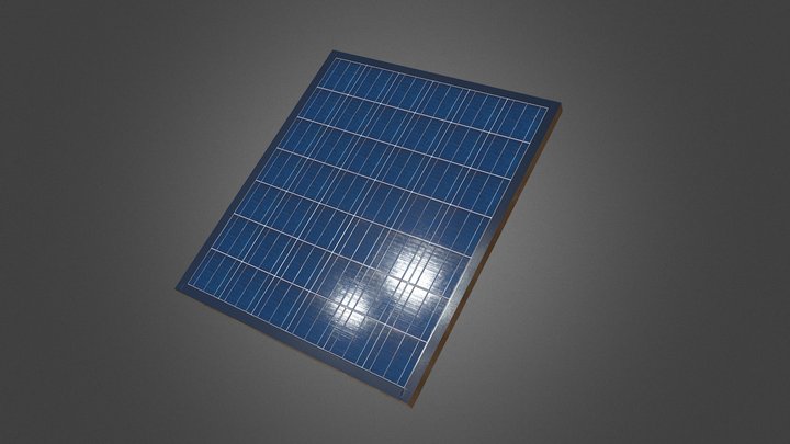 solar panel 3D Model