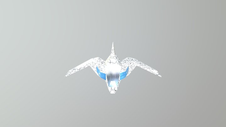 Simple Space Ship 3D Model