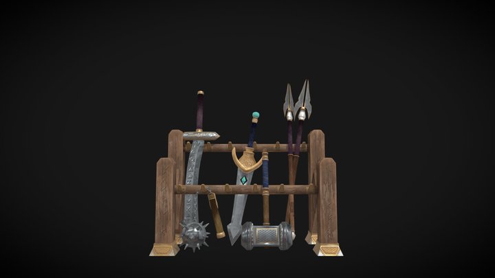 Weapons display 3D Model