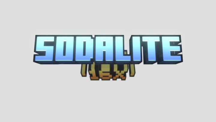 Sodalite 16x 3D Model