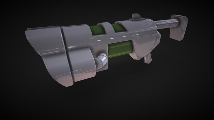 Quake Live Railgun 3D Model