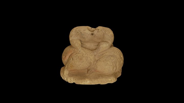 Headless Seated Figure 3D Model
