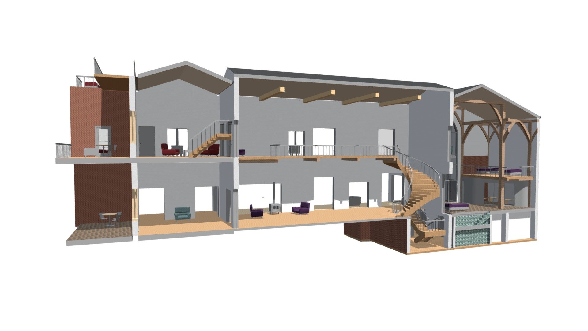 Houghton House - 3D Building Model (V,P)