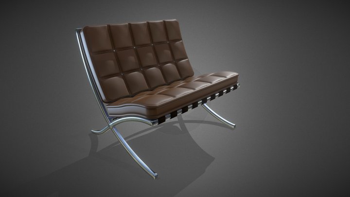 Barcelona Chair 3D Model