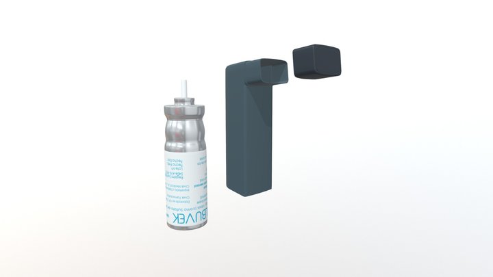Salbuvek, partes del frasco. 3D Model