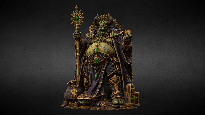 Mammon Luxury Dark Fantasy Action Figure Statue