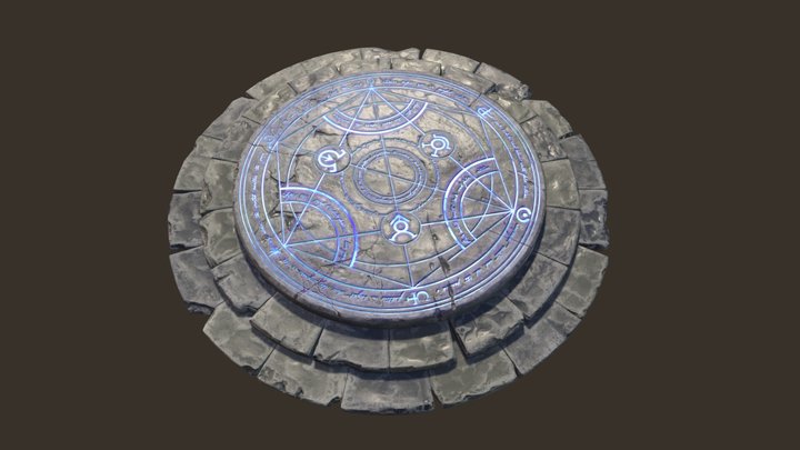 Dungeon Pedestal Portal 3D Model