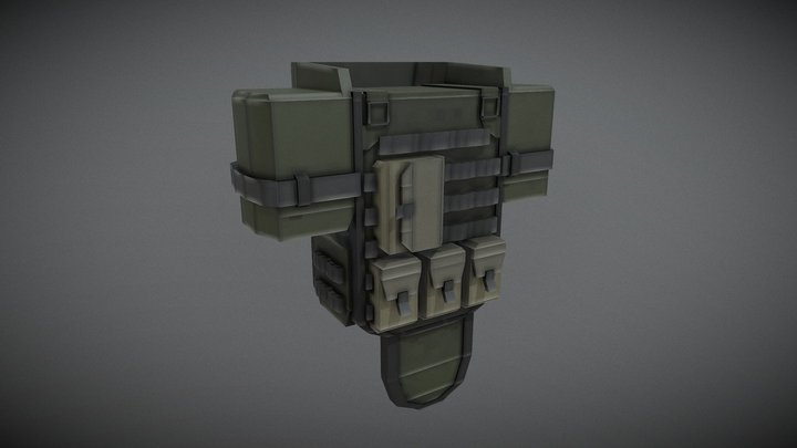 6B43 | Russian Assault Vest 3D Model