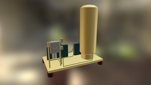 Oilsitemodel 3D Model