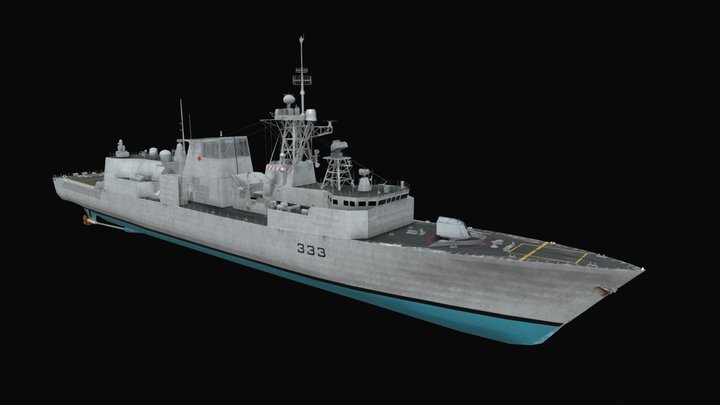 Halifax Class Frigate | HMCS Toronto 3D Model
