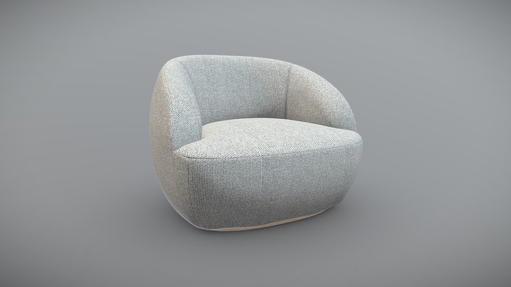 Little Big Relaxing Minimalism Armchair - A012 3D Model