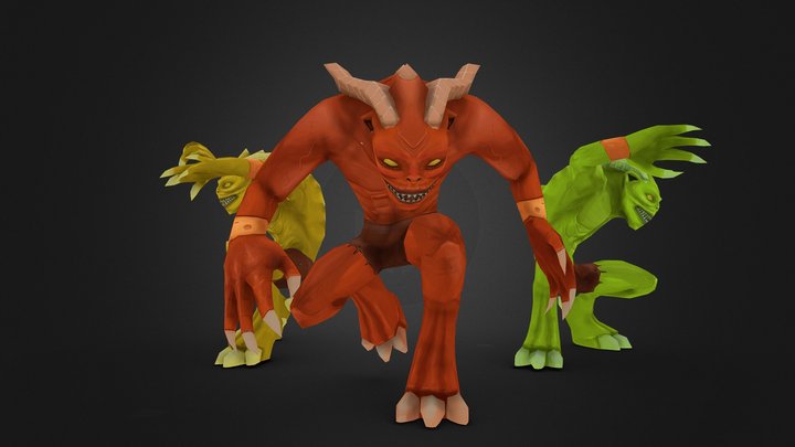 Demon Minions 3D Model