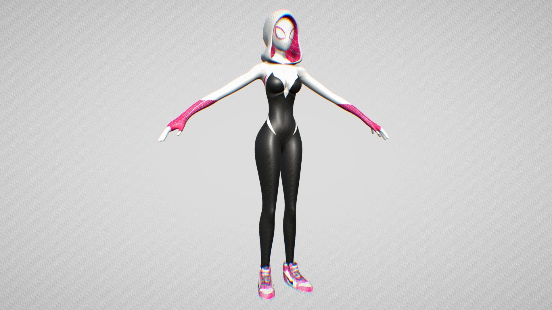 Spider Gwen Download Free 3D Model By FranGV98 fguerrero eec310c 