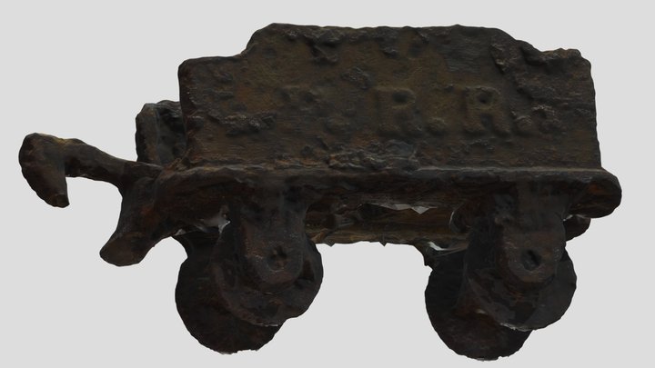 P.R.R. Coal Cart 3D Model