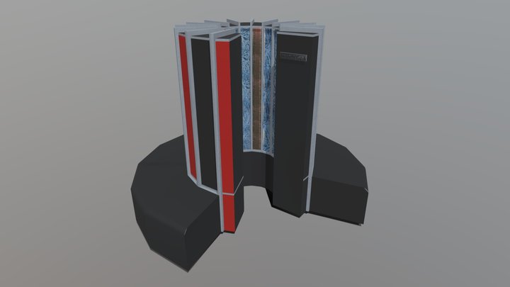 Cray 1 - The First Supercomputer 3D Model
