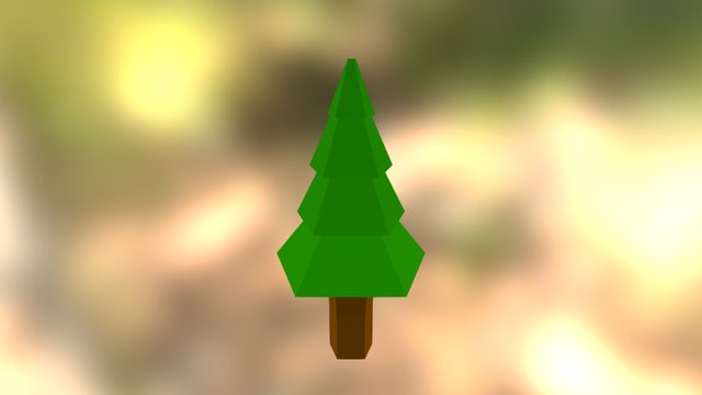 Rigged Pine Tree001 3D Model
