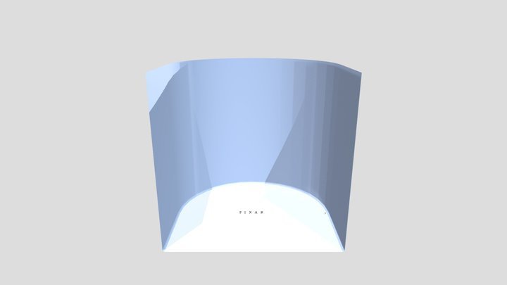 Pixar Animation Studios Logo (3D) (2009-2018) 3D Model