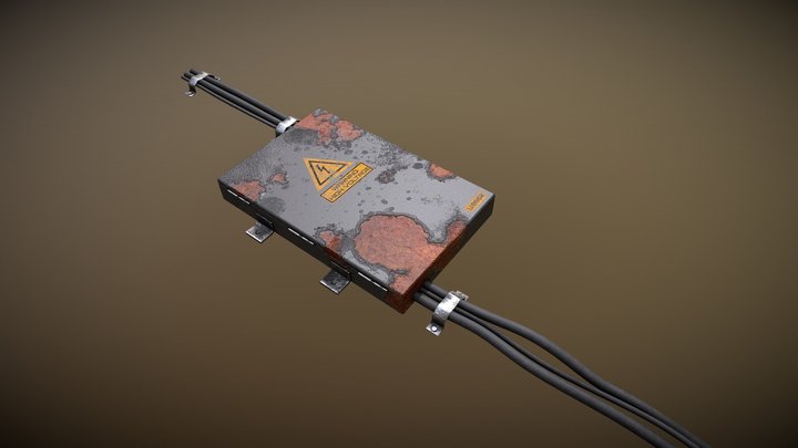 Rusty Outdoor Electrical Box Free – Modello 3D gratuito STL