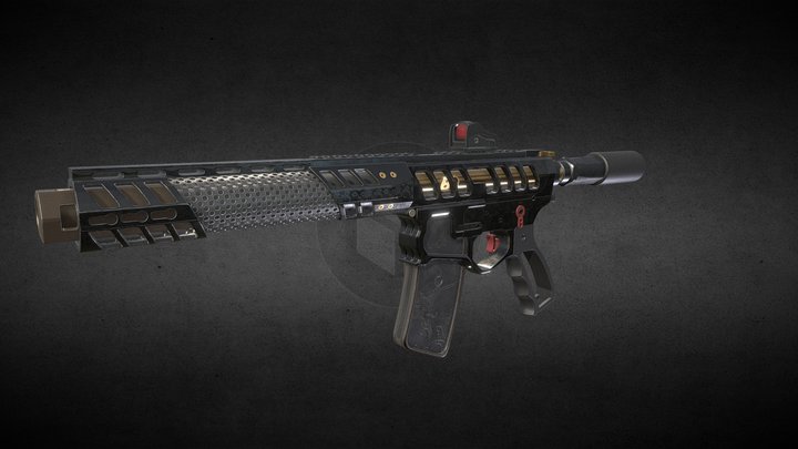 GUN 3D MODEL 3D Model
