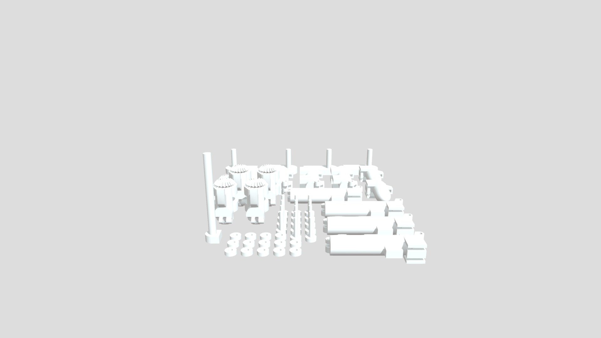 Hand Prototype #3 Fingers Structure - 3D model by Dokyung Kwak ...