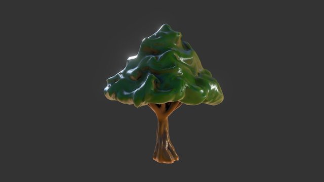 Stylized  Forest Tree (Oculus Medium) 3D Model