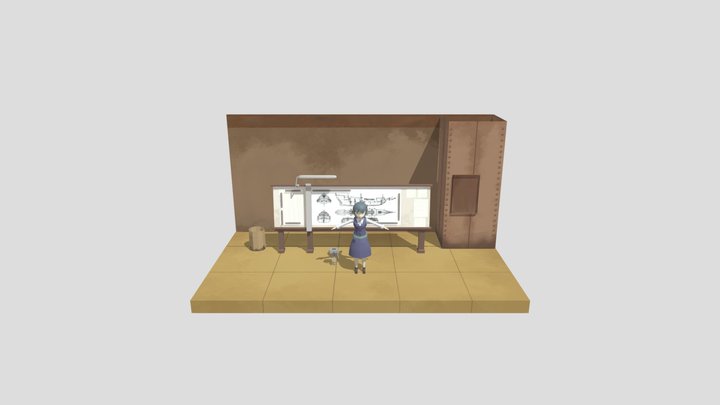 Character Model + Environment & Prop 3D Model