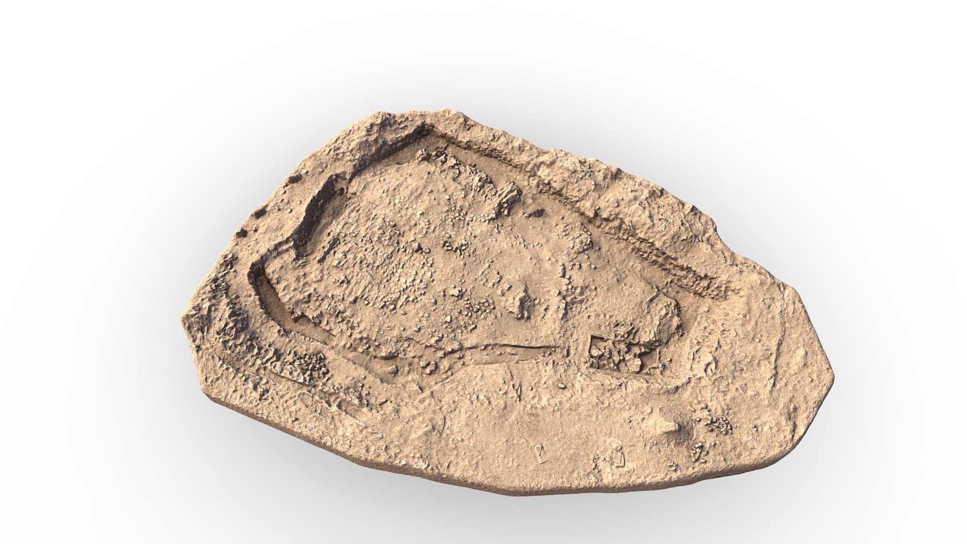 Excavation of Lighthouse Wall Segment - 3D model by University of South ...