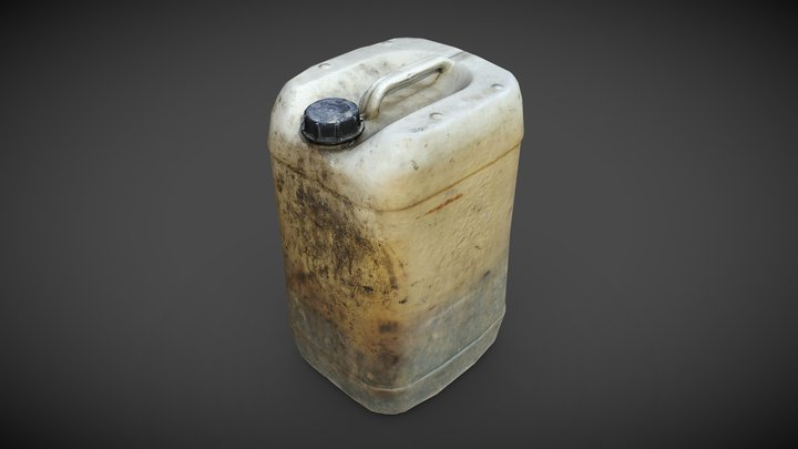 #2 Plastic Canister | Канистра [LowPoly] 3D Model