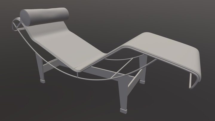 chaise longue 3D Model