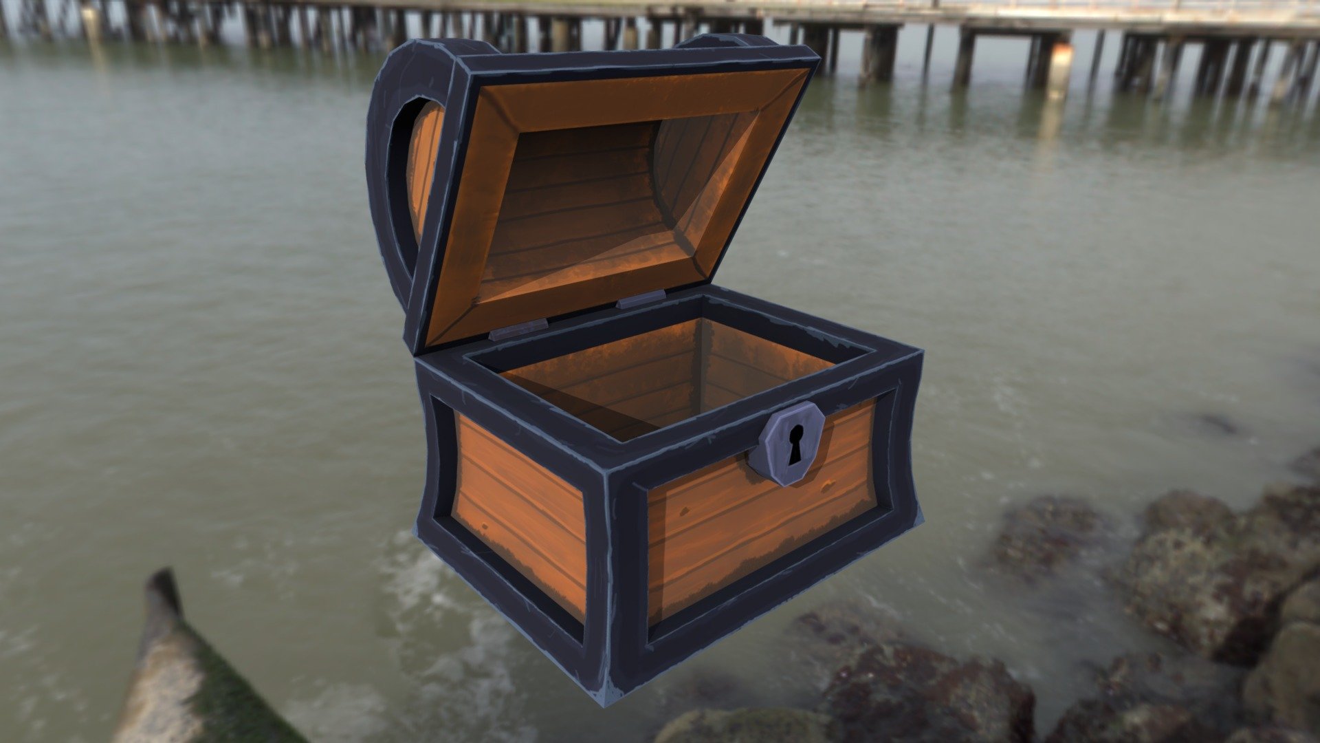 Handpainted Treasure Chest