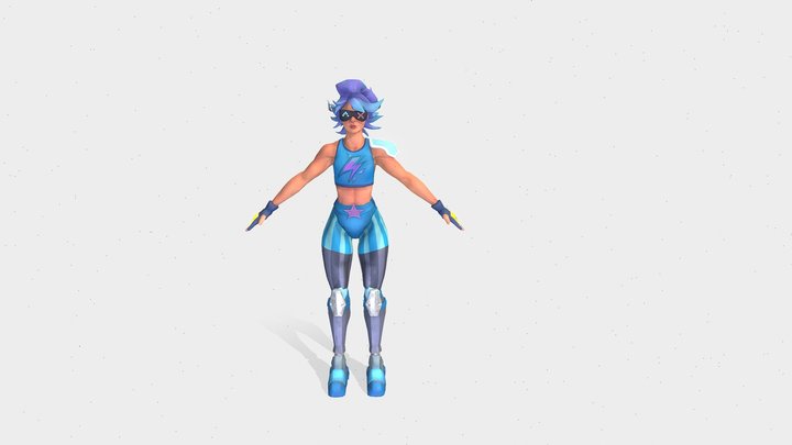 Gravity Strikers Character 3D Model