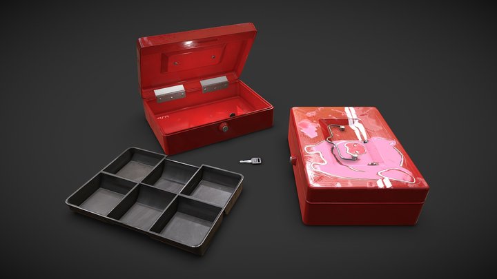 Cash Box - Wid Piggay 3D Model