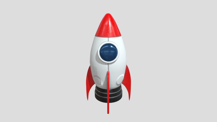 Toy Rocket 4K Free 3D model 3D Model