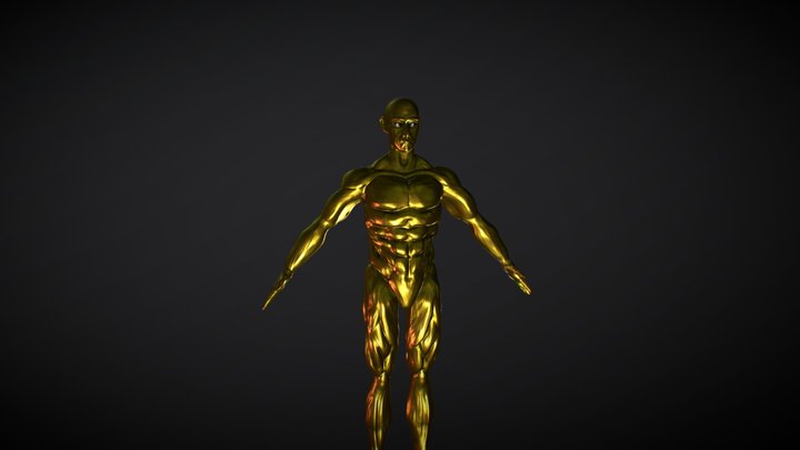 Modelado de cuerpo masculino. 3D Model