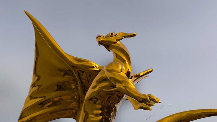 Gold Dragon Trophy – Modello 3D gratuito STL